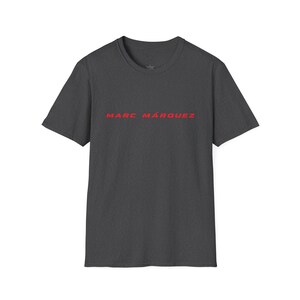 Marc Marquez MotoGP Racing Graphic T-Shirt, Motorsport Apparel Tee Dark Heather