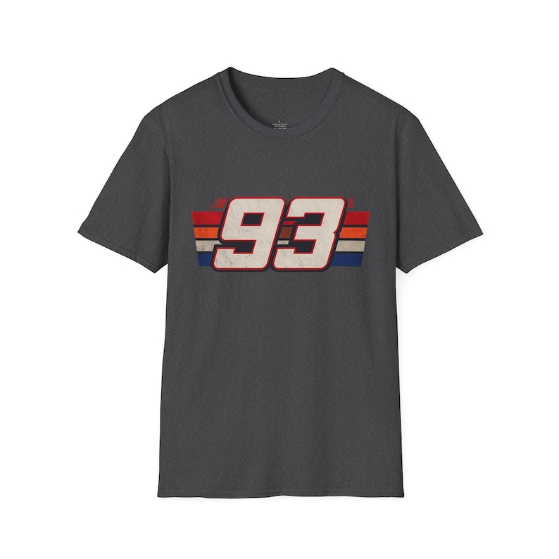 Marc Marquez 93 T-Shirt | MotoGP Racing Shirt | MM93 Fan Tee Unisex Shirt Dark Heather
