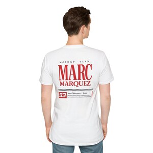 Marc Marquez MotoGP Racing Graphic T-Shirt, Motorsport Apparel Tee image 14