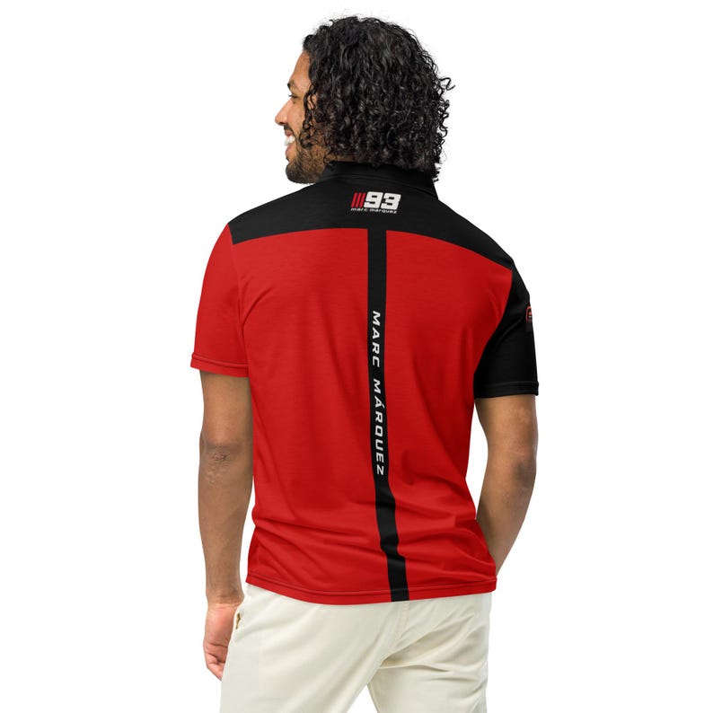 Marc Marquez Polo Shirt, MM93 Racing Polo, Motorcycle Racing Apparel, Marc Marquez 93 Polo Tee, Motorsport Gift for Men