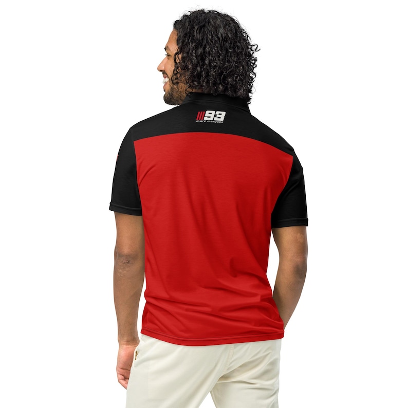Marc Marquez Polo Shirt, MM93 Racing Polo | Motorsport Gift for Men | Marc Marquez 93 Polo Tee