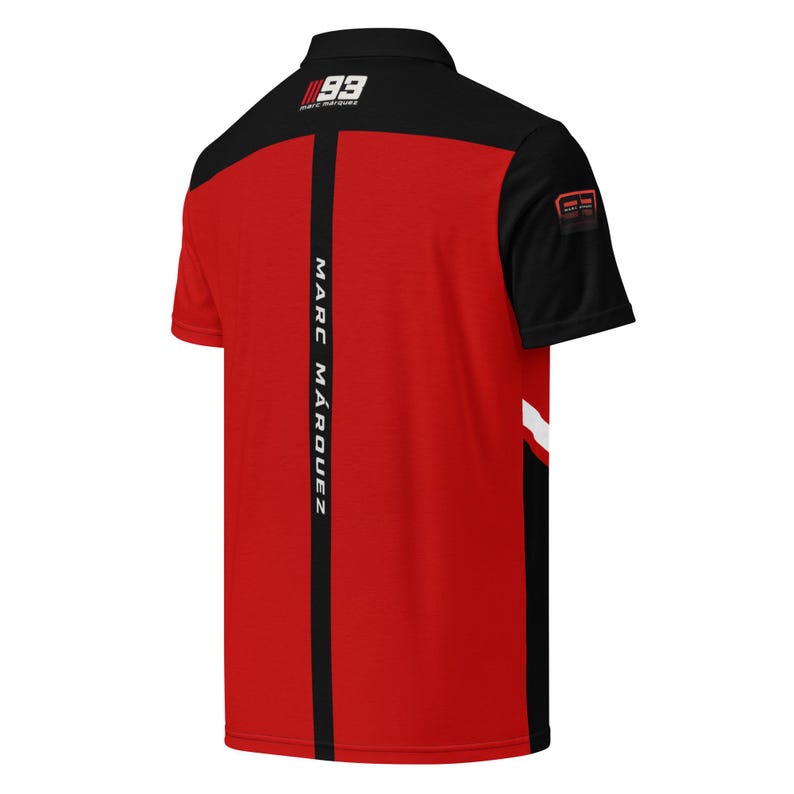 Marc Marquez Polo Shirt, MM93 Racing Polo, Motorcycle Racing Apparel, Marc Marquez 93 Polo Tee, Motorsport Gift for Men