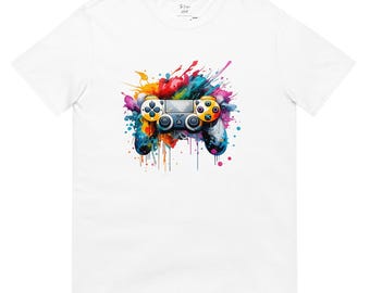 T-Shirt for Gaming Hobby, Gamer Gift Him Her, Console Graphic Tee for Game Lovers