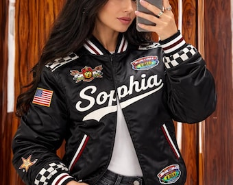 Custom Racing Team Inspired Jacket, Formula Style Gift for Men Women Kids