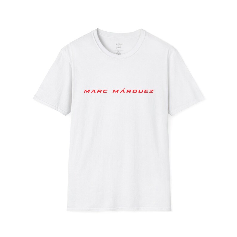 Marc Marquez MotoGP Racing Graphic T-Shirt, Motorsport Apparel Tee White