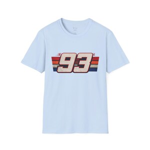 Marc Marquez 93 T-Shirt | MotoGP Racing Shirt | MM93 Fan Tee Unisex Shirt Light Blue