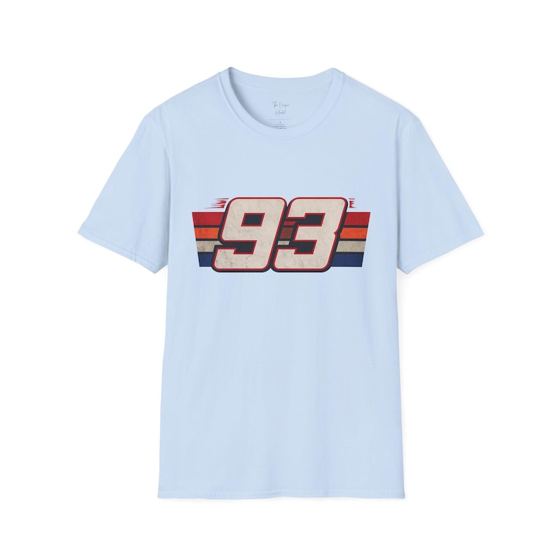 Marc Marquez 93 T-Shirt | MotoGP Racing Shirt | MM93 Fan Tee Unisex Shirt Light Blue