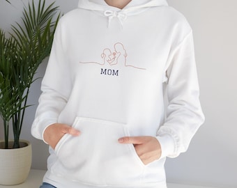 Embroidered Mom Hoodie | Mother's Day Gift, Cozy Sweatshirt