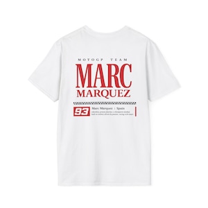Marc Marquez MotoGP Racing Graphic T-Shirt, Motorsport Apparel Tee image 10