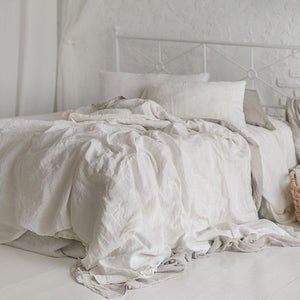 Linen Duvet Cover and Two Pillowcases King, Queen, Full, Twin, Eco friendly image 2