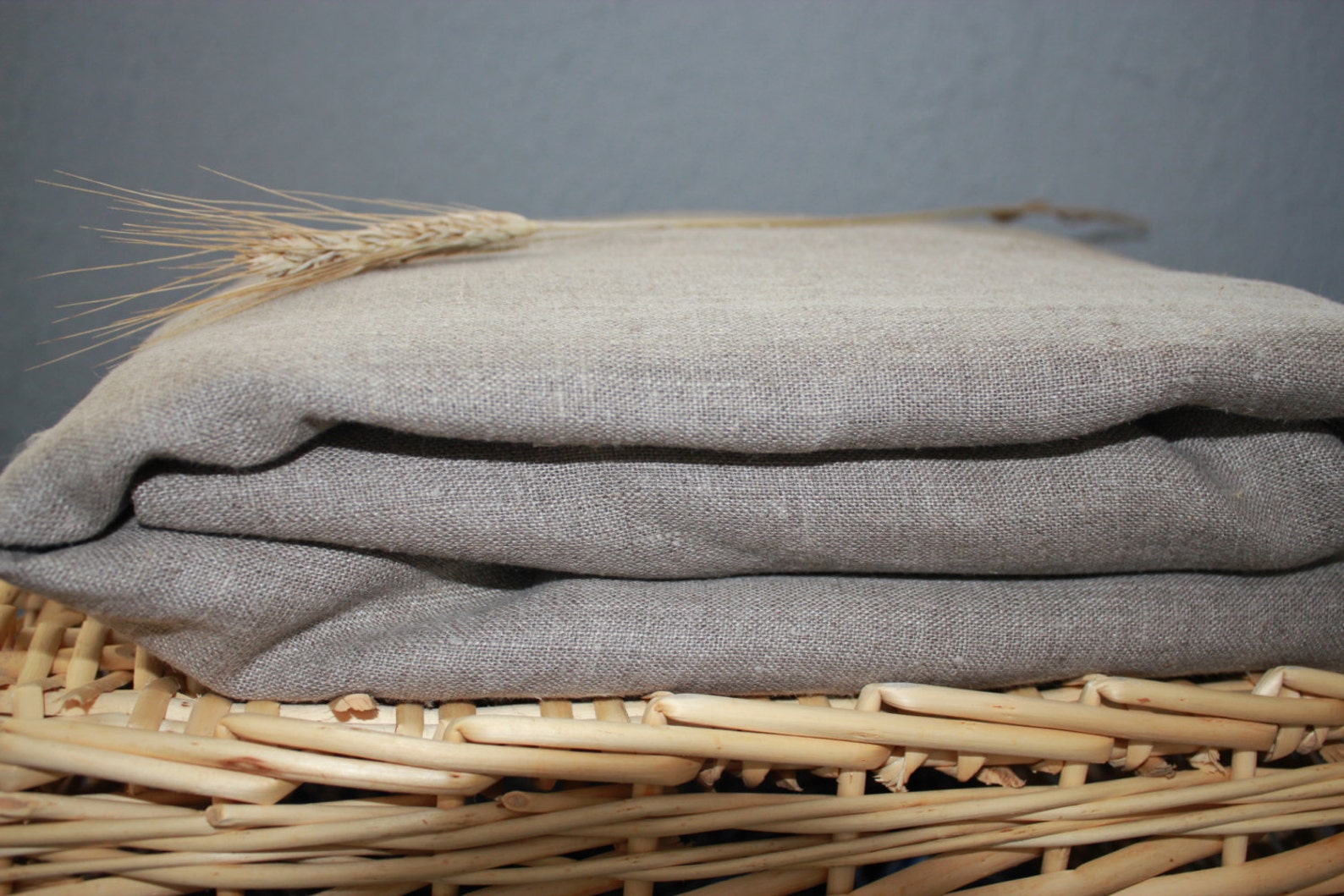 Flax Bedding Linen Set... Linen Duvet Cover and Two Etsy