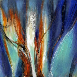 Original ABSTRACT Oil Painting Artist Signed Artwork Art Home Wall Decor