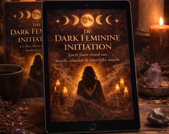 Dark Feminine Initiation Ritual NEDERLANDS | eBook | Shadow Work, Boundaries, Inner Power (PDF Download)
