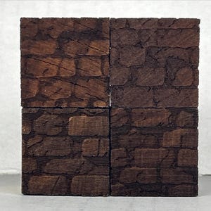 Ruined Stone Terrain Blocks for D&D - Birchwood Modular Blocks - Miniature RPG Wargaming Scenery, Tabletop Castles Buildings Set of 9
