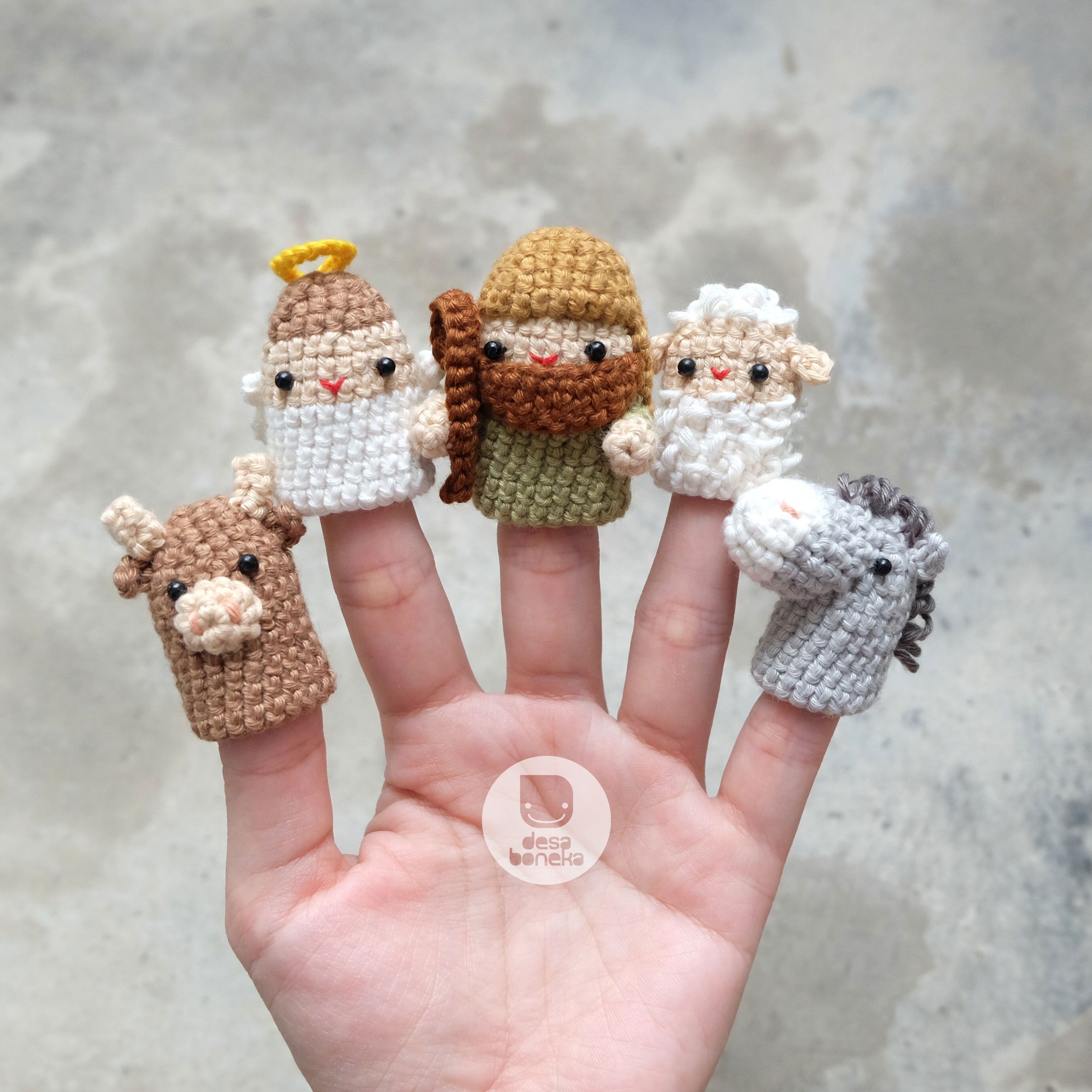 PDF PATTERN - Nativity Christmas Crochet Finger Puppet - Etsy