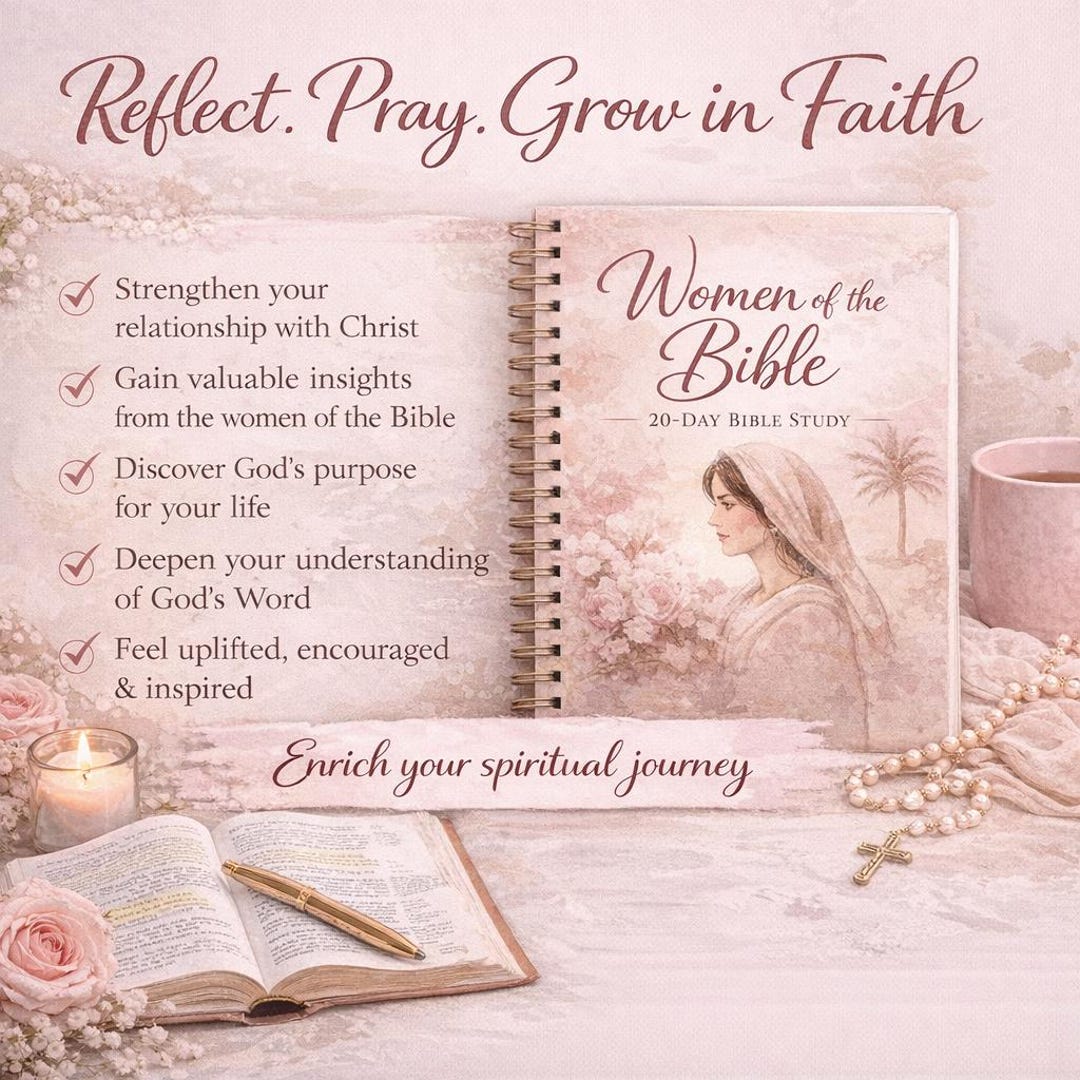 Women of the Bible Study Printable PDF, 20 Day Devotional, Scripture ...