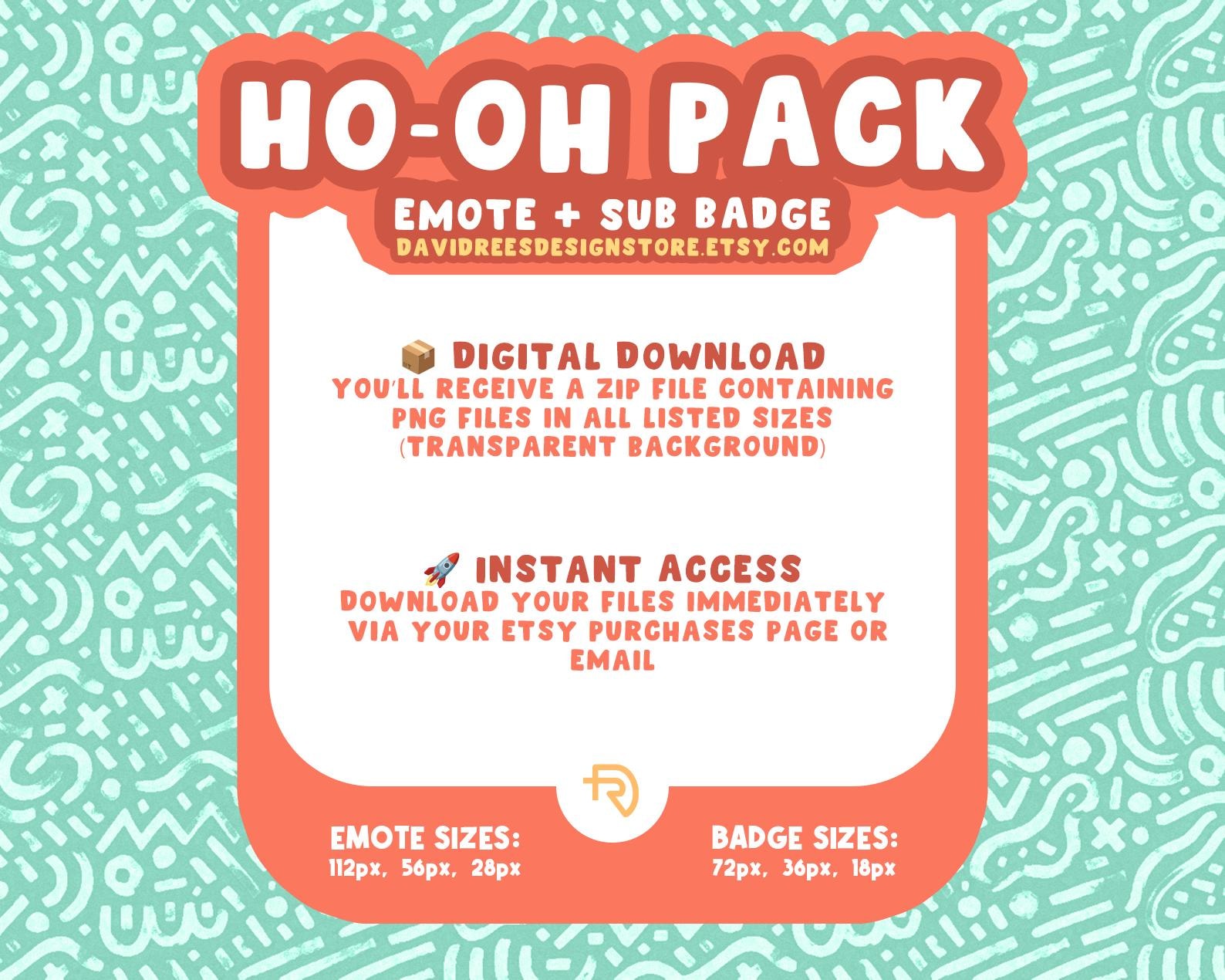 Ho-oh and Shiny Gold Ho-oh Duo Emotes & Sub Badges – Streamer Graphics ...
