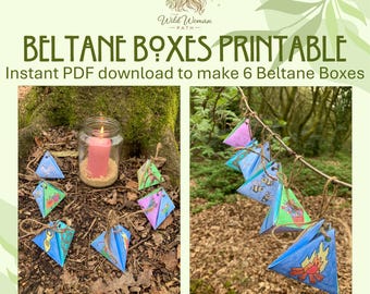 Beltane Boxes PDF Printable Instant Download