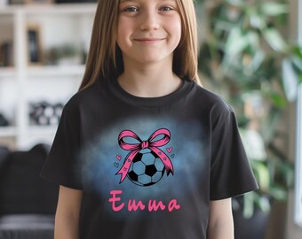 Personalized soccer jersey for girls, T-shirt with name, soccer gift, sports jersey for kids, soccer birthday jersey, gift idea
