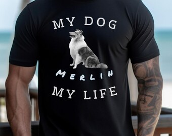 Fatherday-Dog Gift, Dog-Dad Shirt, Personalized Tee, Daddy Shirt, Father-Shirt, Dad-Gift from Kids, Custom Dad, Lovely Dog, Dogs  Cats Shirt