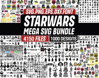 Star wars svg, starwars svg bundle, starwars png, svg files for cricut, darth vader svg, mandalorian svg, svg for cricut