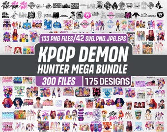 Kpop Demon Hunter png, Huntrix png, Huntrix fans, Saja boys girls bandle, Huntrix svg, Kpop ıdol group cut file, Silhouette,Digital download