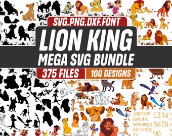 Lion King SVG Bundle, Simba, Hakuna Matata, Cricut Cut Files (Digital Download)