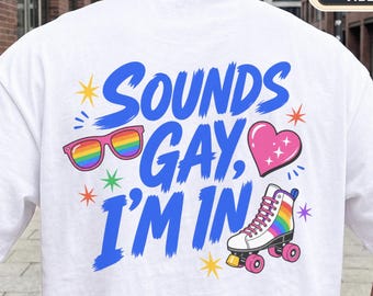 Ça sonne gay, j'en suis ! | Comfort Colors, T-shirt « Je suis gay », T-shirt Fierté Gay, T-shirt avec citation humoristique, T-shirt Y2K, T-shirt cadeau blague, T-shirt mème viral