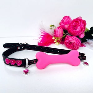 BDSM Pup Play Mouth Bone Gag. DDLG Puppy Gag Bone. Pink Silicone Dog Bone  Mouth Gag, Mouth Ball. Sex Toy, Bdsm, Sex Game. - Etsy