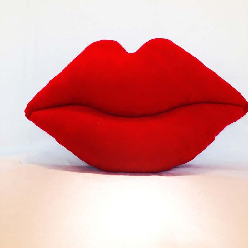 Lips Pillow. Pillow in shape of lips. Choose size and color. Etsy