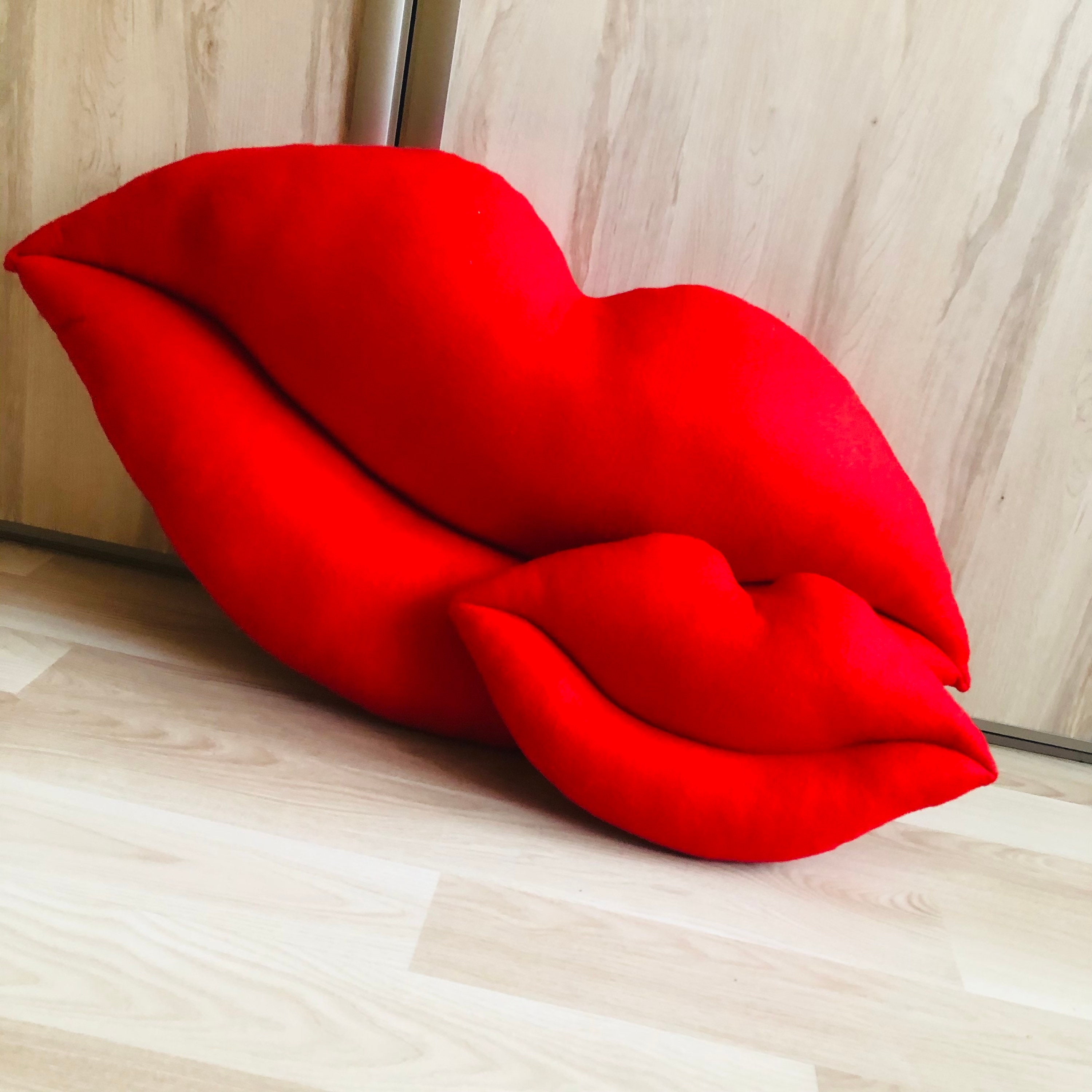 Lips Pillow. Pillow in shape of lips. Choose size and color. Etsy