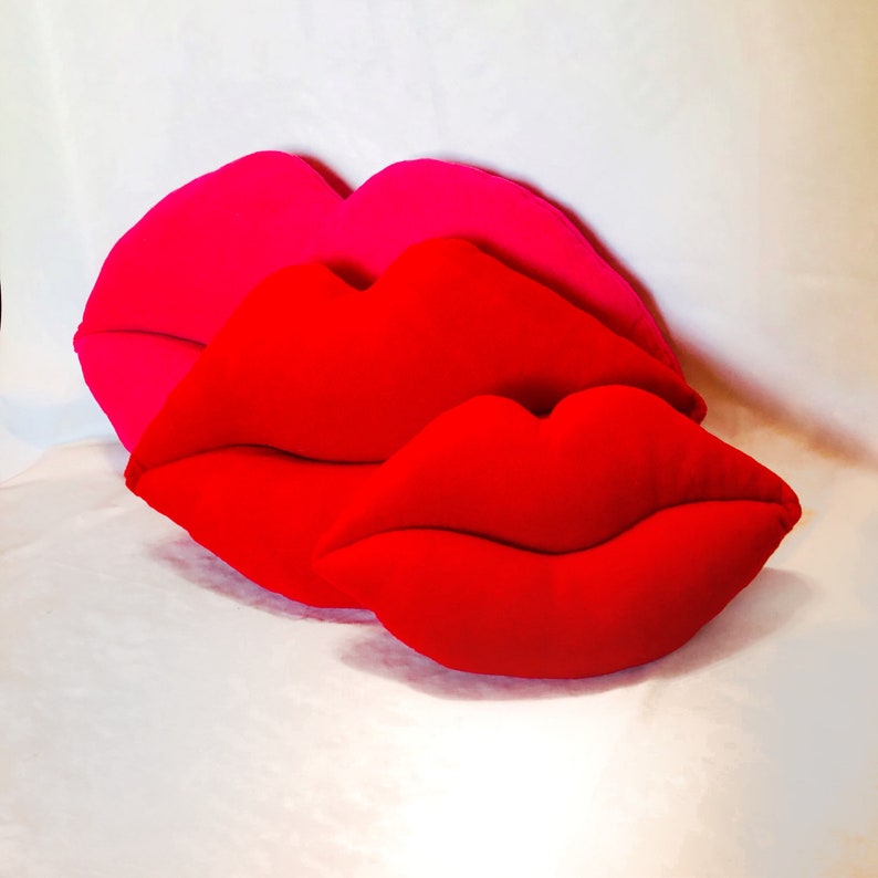 Lips Pillow. Pillow in shape of lips. Choose size and color. Etsy