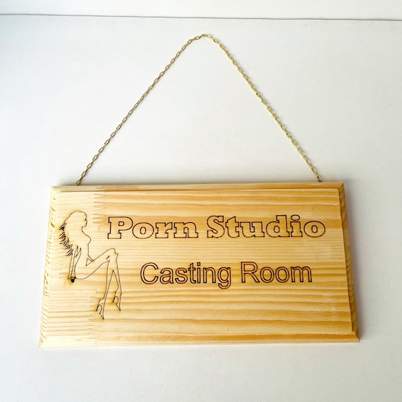 Adult Bedroom Wood Sign Plaque. porn Studio Casting Room - Etsy