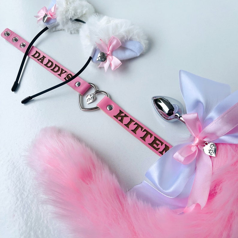 Personalised Cat Tail Plug and Ears. Cat Tail and Ears. Kitten Etsy