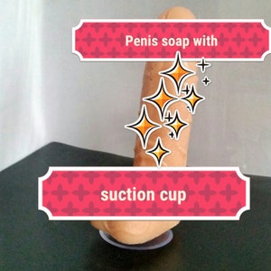 Penis soap with sucker. Skin tone soap Willy soap. Bachelorette party gift, funny gift, hen party idea, hen party gift, joke gift, sex game.