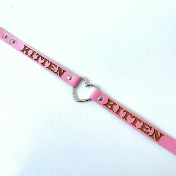 Kitten Collection Checker Print Choker