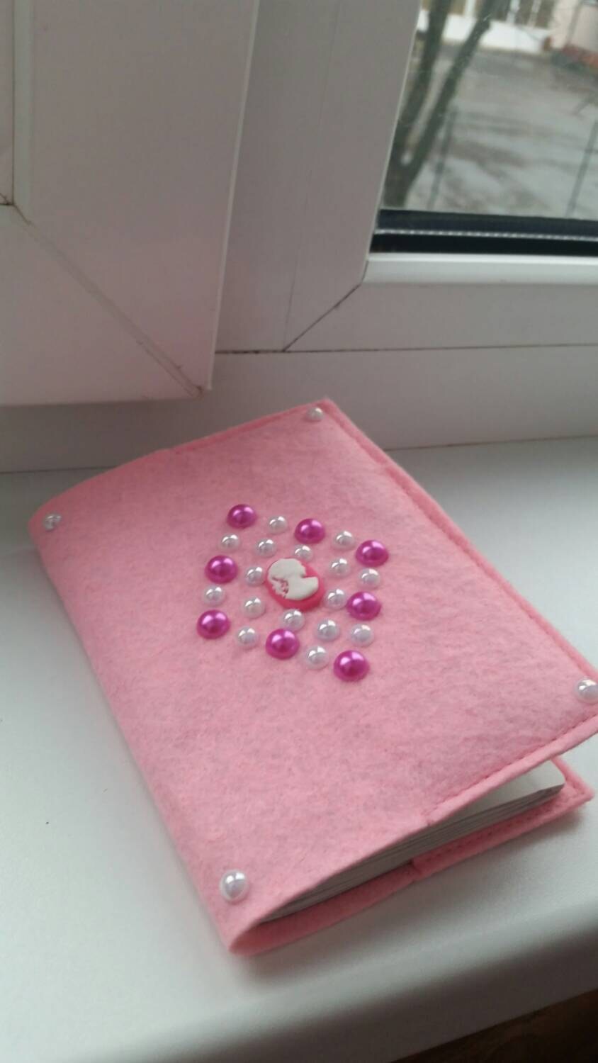 Felt Passport Cover Case Holder With the Design. Handmade Etsy