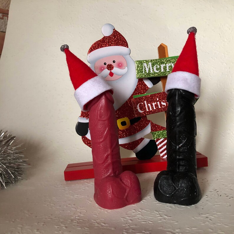 Penis soap with/without suction cup in Santa Claus hat. | Etsy