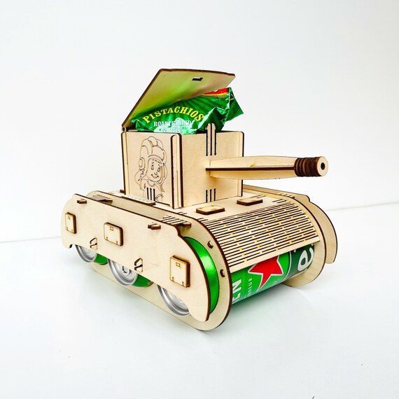 FULHANY DIY Bierflaschenhalter Aus Holz - Tank-Design Für Bierliebhaber & Homebar