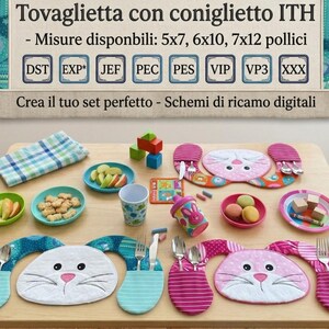 4 tovagliette ricamate, 75 x 38 cm, in pizzo, ovali, con motivo floreale, in pizzo, vintage, per cucina, sala da pranzo, feste, matrimoni