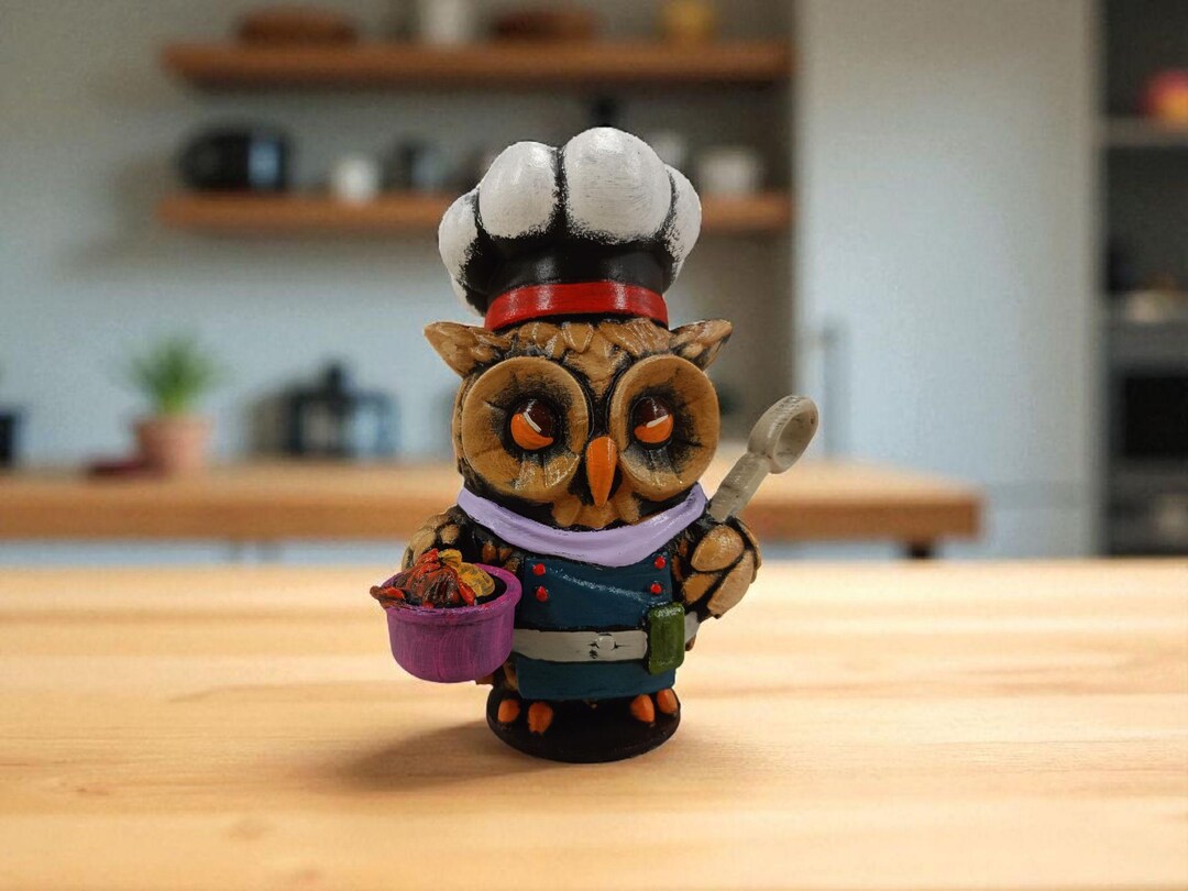030-cook - Mysterious Owls 3D Figure With Handpainting (dungeon&dragons ...
