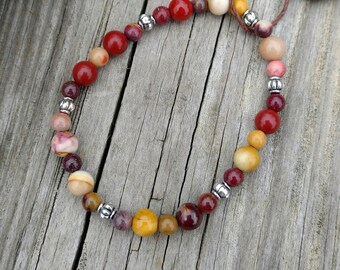 Mookaite healing stretch bracelet