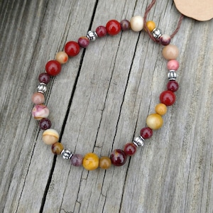 Mookaite healing stretch bracelet