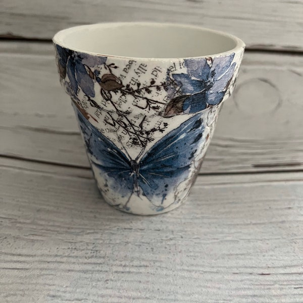 Decoupage Flower Pot