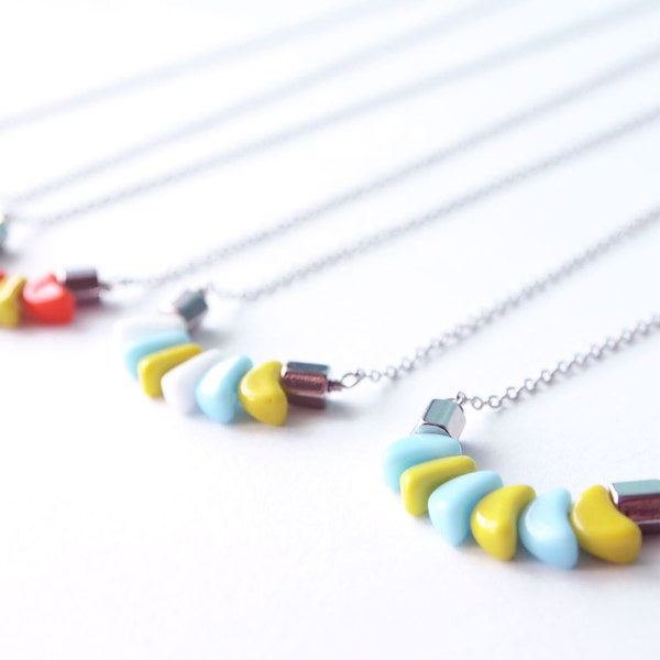 Everyday Necklace : LIMITED "Tic Tacs" German Glass Beads