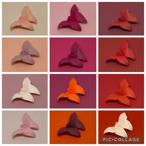 96 Origami Schmetterlinge - Rot/Orange - Japanpapier