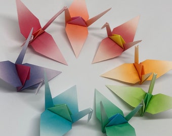 1024 Origami Cranes - Harmony - Japanese Paper - Size S - READY TO SHIP