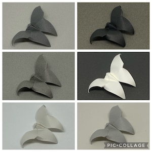 96 papillons en origami - Nuances de gris - Papier japonais