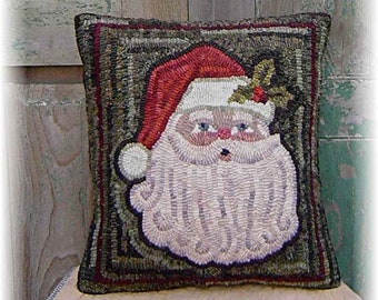 Rug Hooking Pattern: Santa Pillow & Snowman Stocking (PDF Download)
