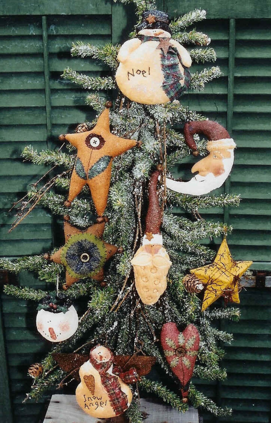 The Country Cupboard Primitive Folk Art Trim a Tree Ornaments Etsy